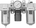 FRL豪華型組合—空氣過濾器/減壓閥/給油器 F/R/L3000